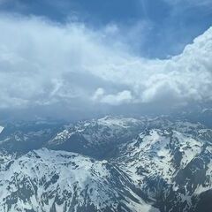 Flugwegposition um 12:28:21: Aufgenommen in der Nähe von Prättigau/Davos, Schweiz in 3553 Meter